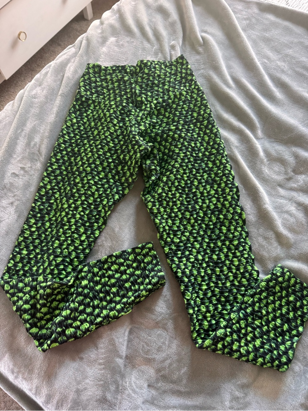 Booty by Brabants Neon Green Patterned Leggings